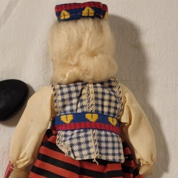 Vintage USSR Soviet miniature plastic Doll, Folk Costume traditionnel Antique - Picture 13 of 17